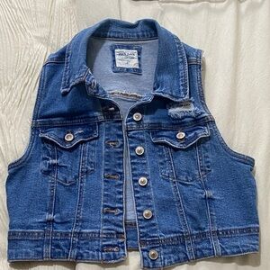 Wax Jean Blue Denim Tank Top